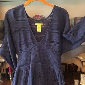 CATHERINE MALANDRINO NWOT  Vintage 24” L 3/4 sleeves/wool-silk-cashmere